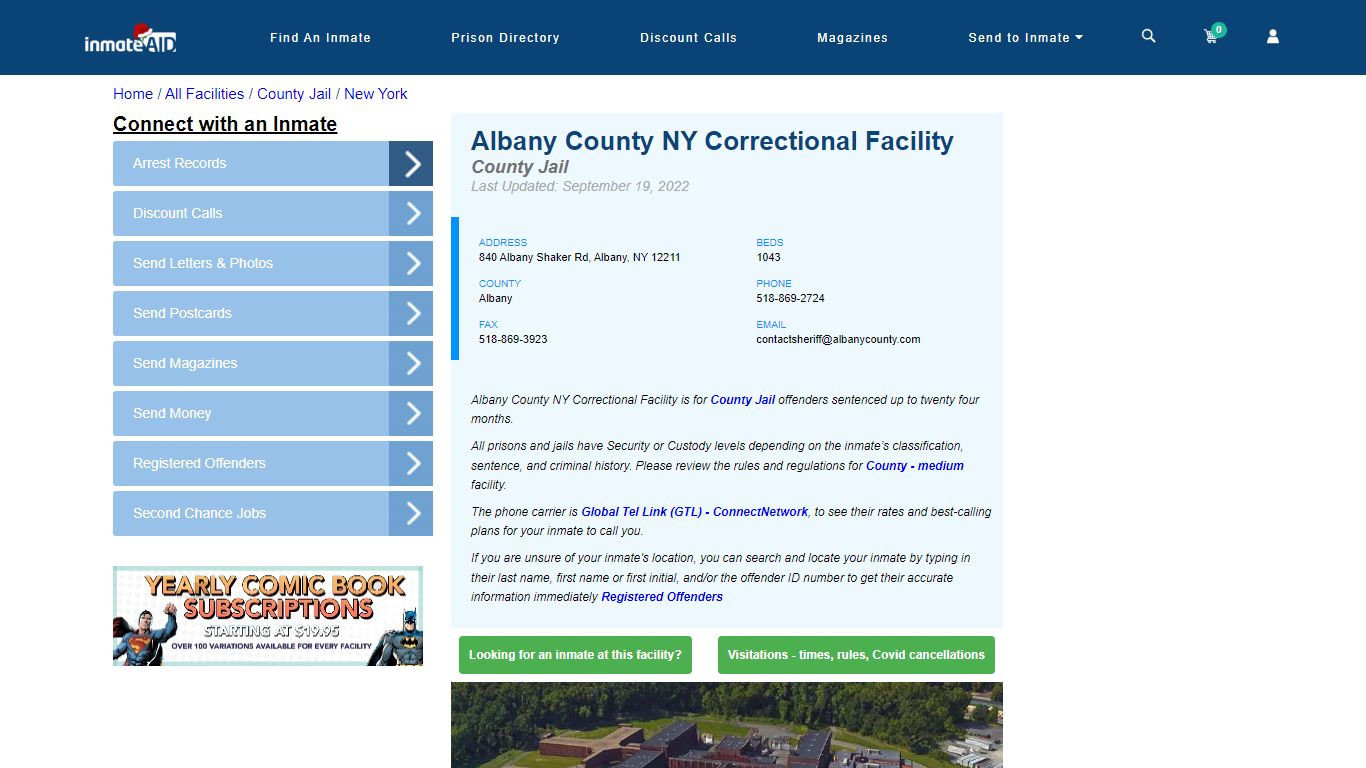 Albany County NY Correctional Facility - Inmate Locator - Albany, NY