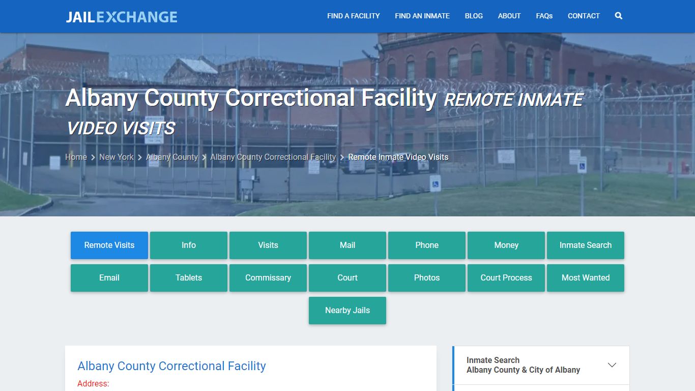 Video Visitation - Albany County Correctional Facility, NY - Jail Exchange